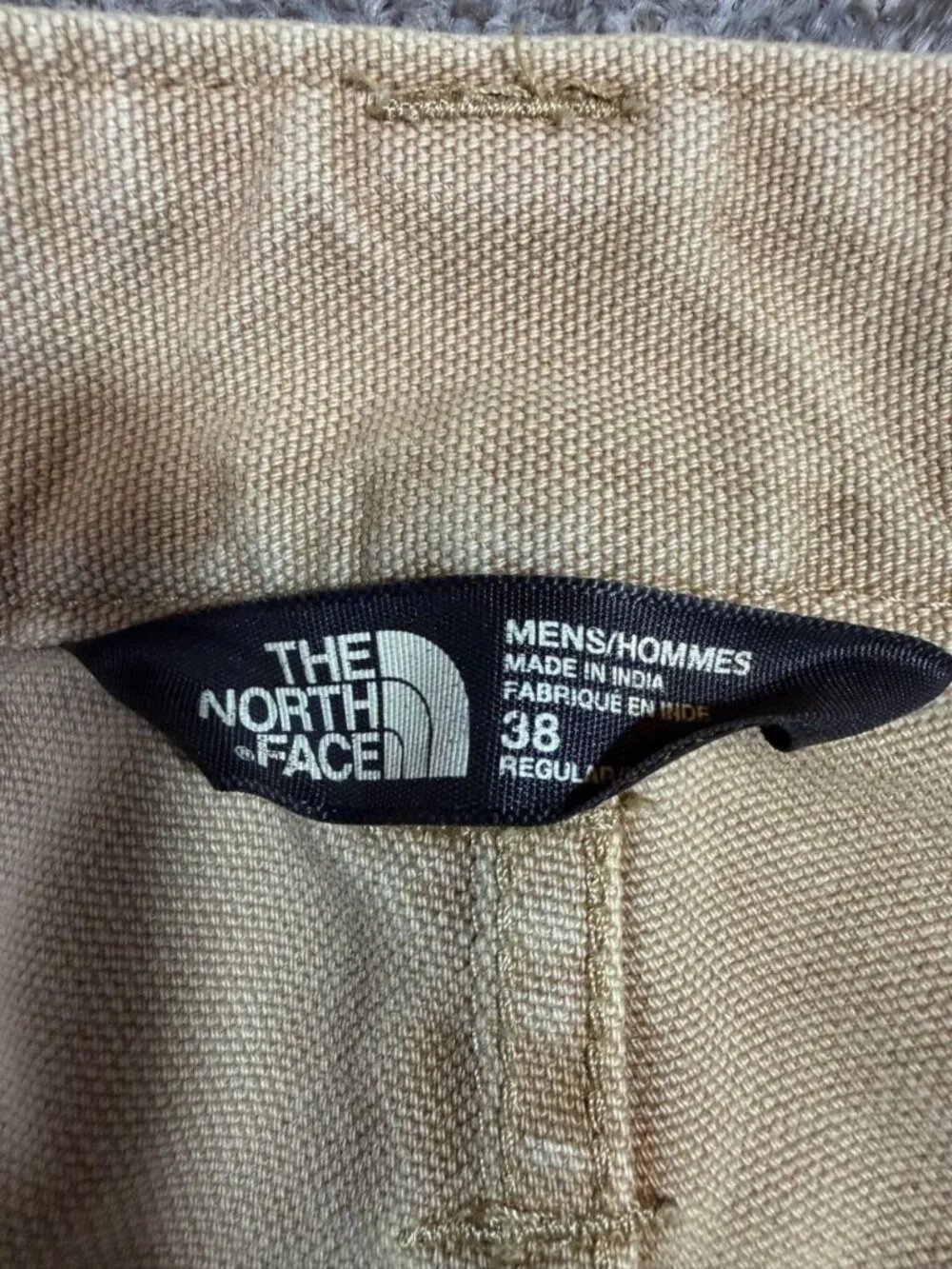 The North Face Pants Mens 38 Regular Khaki Tan Canvas Duck Work Utility